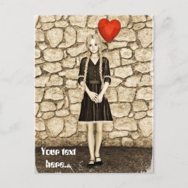 Vintage Liebe Postkarte