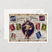 VINTAGE LIEBE Postkarte (Vorne/Hinten)