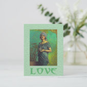Vintage Liebe Postkarte (Stehend Vorderseite)