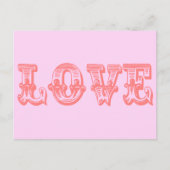 Vintage Liebe Postkarte (Vorderseite)