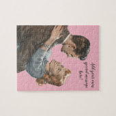 Vintage Liebe Romance Newlyweds sollen wir tanzen? Puzzle (Horizontal)