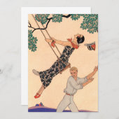 Vintage Liebe Romantik, Escarpolette Swing Barbier (Vorne/Hinten)