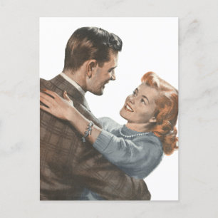 Vintage Liebe, Romantik, Romantik, Save the Date Ankündigungspostkarte