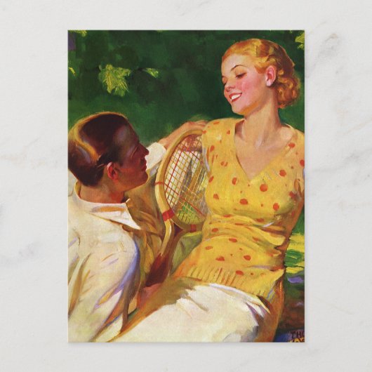 Vintage Liebe, Romantik, Romantik, Save the Date Ankündigungspostkarte (Vorderseite)