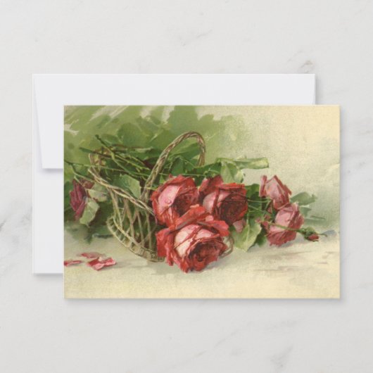 Vintage Liebe, Romantik, Romantik, Save the Date Einladung (Vorderseite)