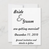 Vintage Liebe, Romantik, Romantik, Save the Date Einladung (Rückseite)