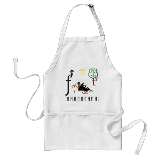 Vintage Liebe Schürze (Vorne)