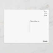 Vintage Liebe Sie Orange Grunge Postkarte (Rückseite)