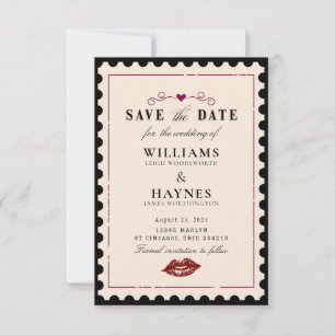 Vintage-Liebe-Sparen Sie die Datums-Karte Save The Date