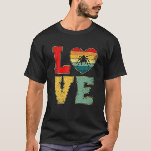 Vintage Liebe Spider Retro 70er 80er Herzfarm Anim T-Shirt