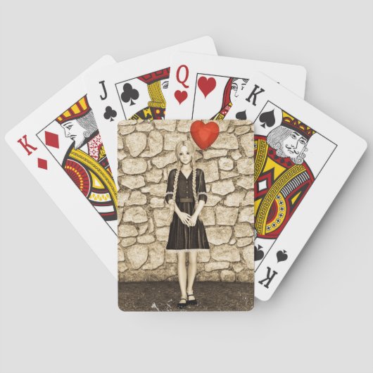 Vintage Liebe Spielkarten (Rückseite)