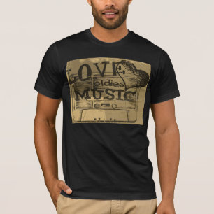 Vintage Liebe spielt Musik 3 T - Shirt