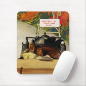 Vintage Liebe, Straßenschließung auf eigene Gefahr Mousepad (Mit Mouse)