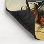 Vintage Liebe, Straßenschließung auf eigene Gefahr Mousepad (Ecke)