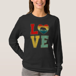 Vintage Liebe Tapir Retro 70er 80er Herzfarm Anima T-Shirt