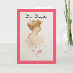 Vintage Liebe Tochter Karte