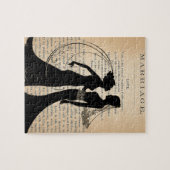 Vintage Liebe u. Heirat lesbisches Wedding Puzzle (Horizontal)