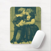 Vintage Liebe und romanisches Foto, Kinder Kiss Mousepad (Mit Mouse)
