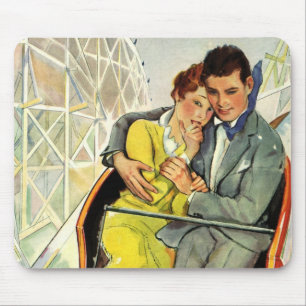 Vintage Liebe und Romantik, Achterbahnfahrt Mousepad