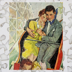 Vintage Liebe und Romantik, Achterbahnfahrt Puzzle