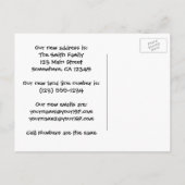 Vintage Liebe und Romantik, Adressenwechsel Ankündigungspostkarte (Rückseite)