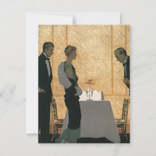 Vintage Liebe und Romantik, elegantes Abendessen