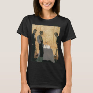 Vintage Liebe und Romantik, elegantes Dinner für P T-Shirt