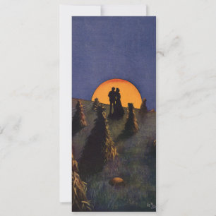 Vintage Liebe und Romantik, Ernte Mond Kuss