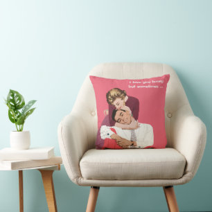 Vintage Liebe und Romantik, Frischvermählte in Ros Kissen