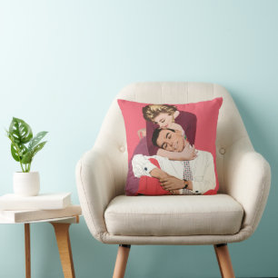 Vintage Liebe und Romantik, Frischvermählte in Ros Kissen