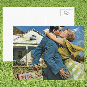Vintage Liebe und Romantik Frischvermählte kaufen  Postkarte