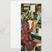 Vintage Liebe und Romantik, Lady im Soda Shop (Vorne/Hinten)