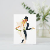 Vintage Liebe und Romantik, modernes Hochzeitskaff (Stehend Vorderseite)