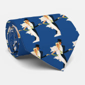 Vintage Liebe und Romantik, modernes Hochzeitskaff Krawatte (Gerollt)