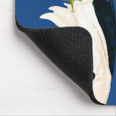 Vintage Liebe und Romantik, modernes Hochzeitskaff Mousepad (Ecke)