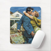 Vintage Liebe und Romantik Neugierige kaufen erste Mousepad (Mit Mouse)