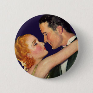 Vintage Liebe und Romantik, Retro Hollywood-Filme Button