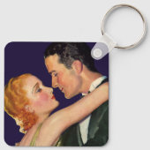 Vintage Liebe und Romantik, Retro Hollywood-Filme Schlüsselanhänger (Rückseite)
