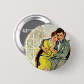 Vintage Liebe und Romantik, Roller Untersetzer Rid Button (Vorne & Hinten)