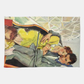 Vintage Liebe und Romantik, Roller Untersetzer Rid Geschirrtuch (Horizontal)