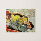 Vintage Liebe und Romantik, Roller Untersetzer Rid Puzzle (Horizontal)