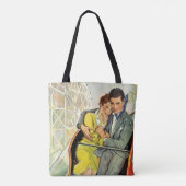 Vintage Liebe und Romantik, Roller Untersetzer Rid Tasche (Rückseite)