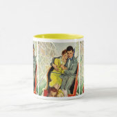 Vintage Liebe und Romantik, Roller Untersetzer Rid Tasse (Zentrum)