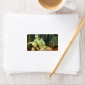 Vintage Liebe und Romantik; romantische Großeltern Adressaufkleber (Insitu)