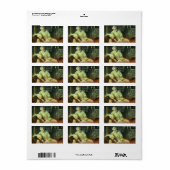 Vintage Liebe und Romantik; romantische Großeltern Adressaufkleber (Vorne)