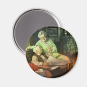 Vintage Liebe und Romantik; romantische Großeltern Magnet (Vorderseite/Rückseite)