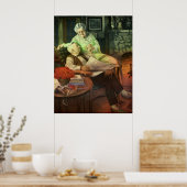 Vintage Liebe und Romantik; romantische Großeltern Poster (Küche)