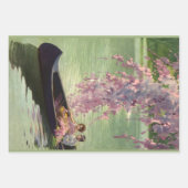 Vintage Liebe und Romantik, romantische Kanufahrt Geschenkpapier Set (Vorderseite 2)