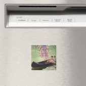 Vintage Liebe und Romantik, romantische Kanufahrt Magnet (In Situ (Geschirrspüler))