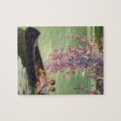 Vintage Liebe und Romantik, romantische Kanufahrt Puzzle (Horizontal)